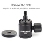 B19 can be removed the plate, the plate is used for camera installation.