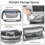 INNOREL CB0635 camera sling bag with back front inner pocket and 2 interplayer pockets