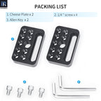 INNOREL CP03 2 pcs package including 2 mini cheese plate 4 1/4in screws 2 allen key 