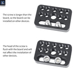 INNOREL CP03 Cheese plate with longer screw mounts on other devices flush screw head sits level no interference