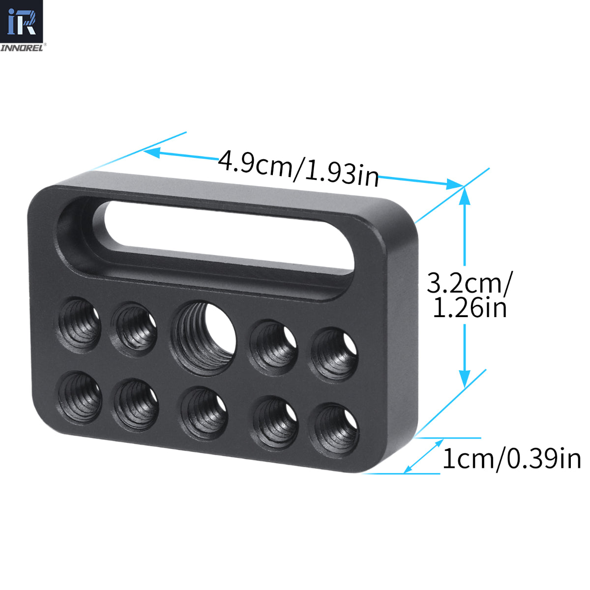 Mini Multi-Functional Cheese Plate with 1/4  & 3/8  Threads INNOREL CP03