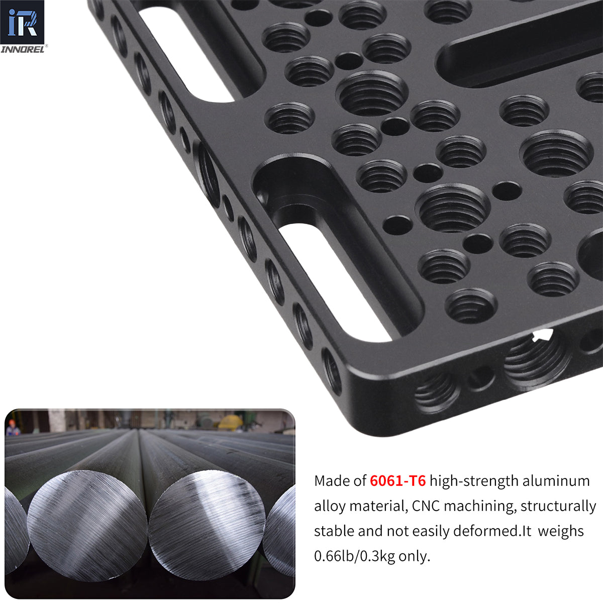 CP10 made of 6061-T6 high-strength aluminum alloy