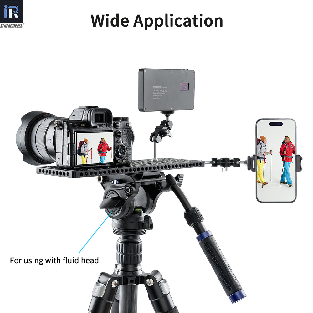 INNOREL CP3010 cheese plate for fluid head tripod camera phone ballhead