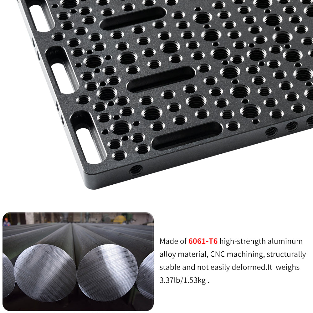 INNOREL CP3030 large cheese plate made of 6061-T6 high-strength aluminum alloy material CNC machining which is stable and not easily deformed