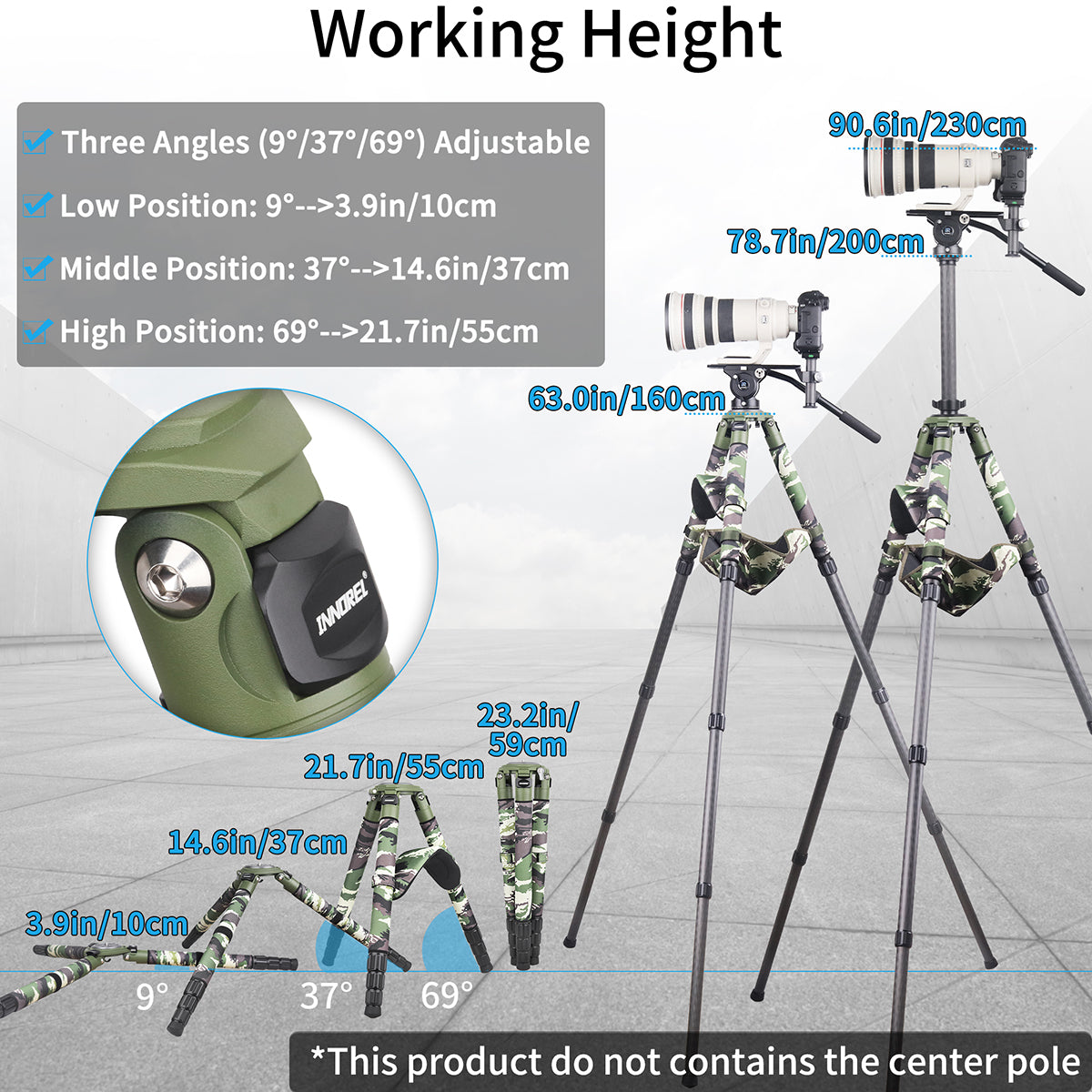 INNOREL RT90CG Carbon Fiber Heavy Duty Tripod