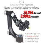 INNOREL CH5 Professional Gimbal Head Cantilever Tripod Head, for Telephoto Lens 720°Rotation High Precision CNC