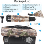 brown camouflage tripod bag stainless steel spike allen key tripod stone bag