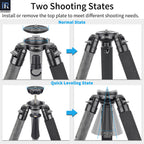 install or remove the top plate to meet different shooting needs quick leveling state