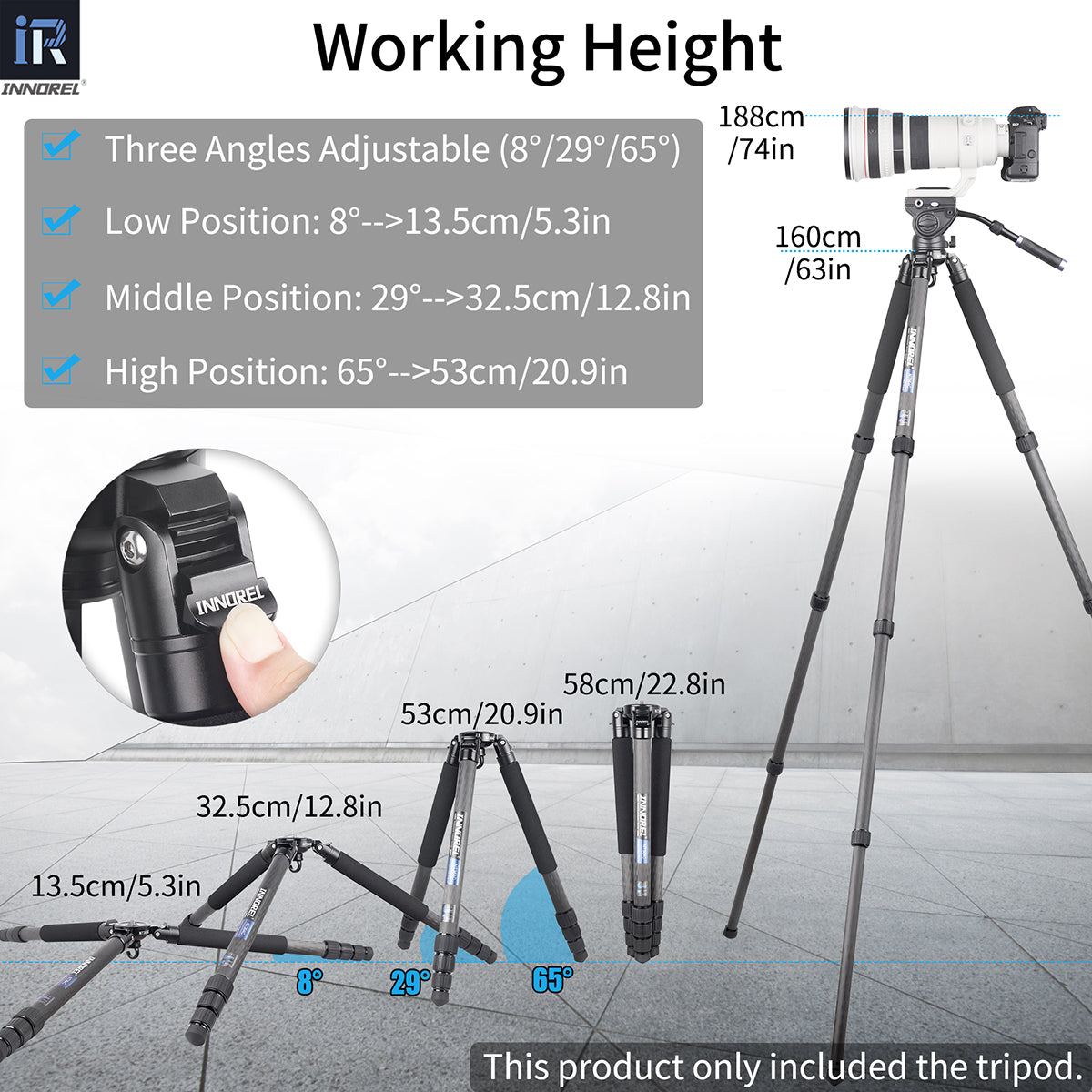 Carbon Fiber Camera Tripod INNOREL NT364C