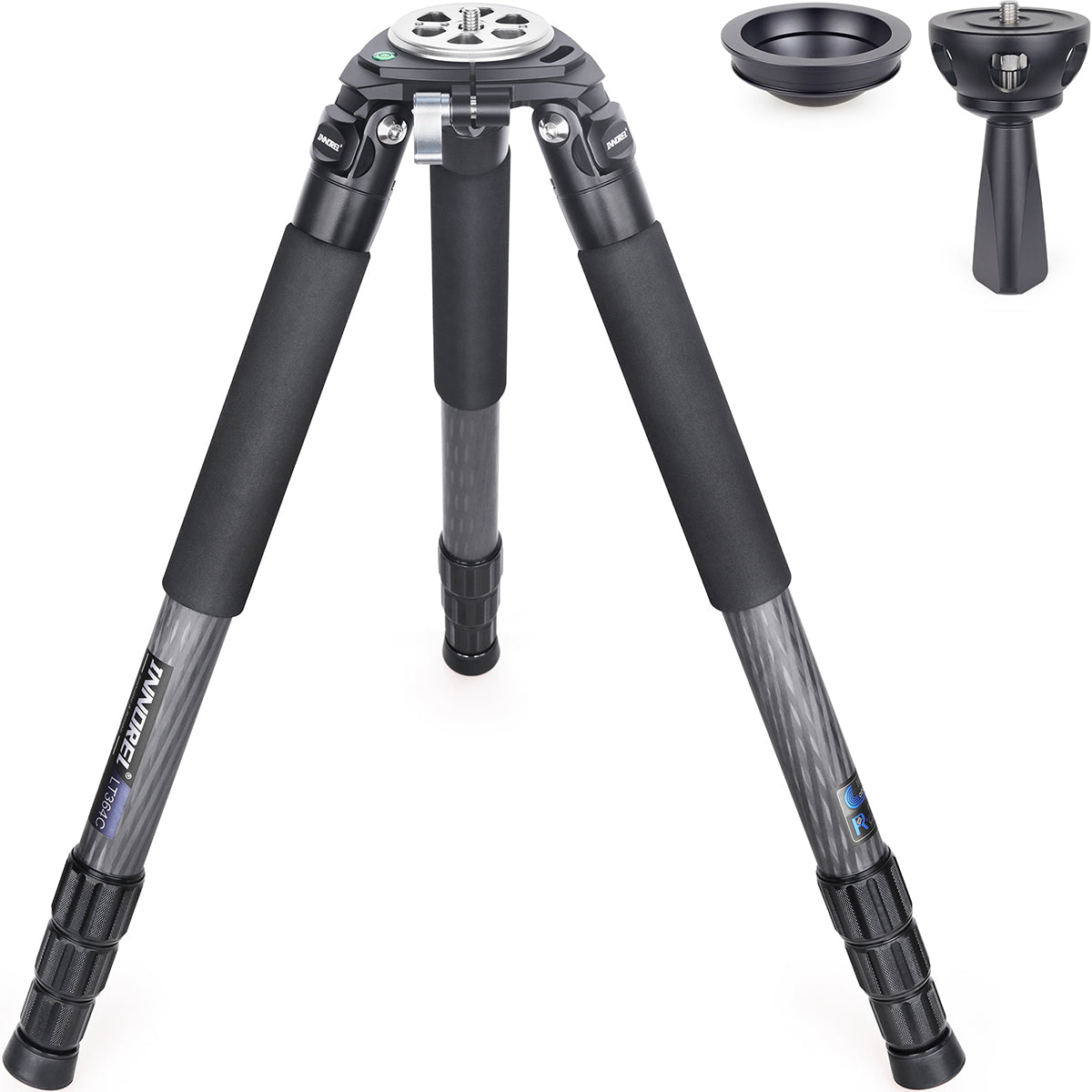 Carbon Fiber Heavy Duty Tripod INNOREL LT364C with 75mm bowl and bowl adapter