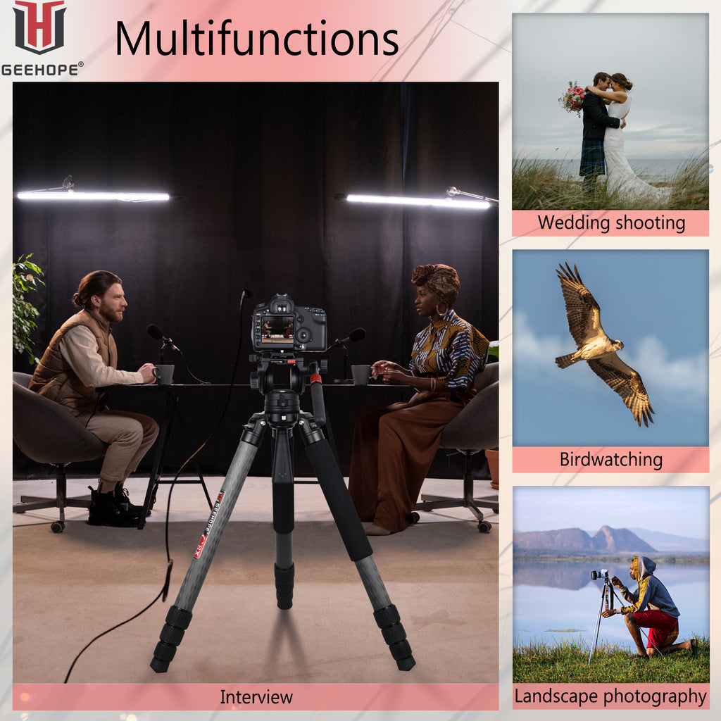 Clearance sale GEEHOPE B560C Professional Heavy Camera Tripod （Only Europe has inventory)