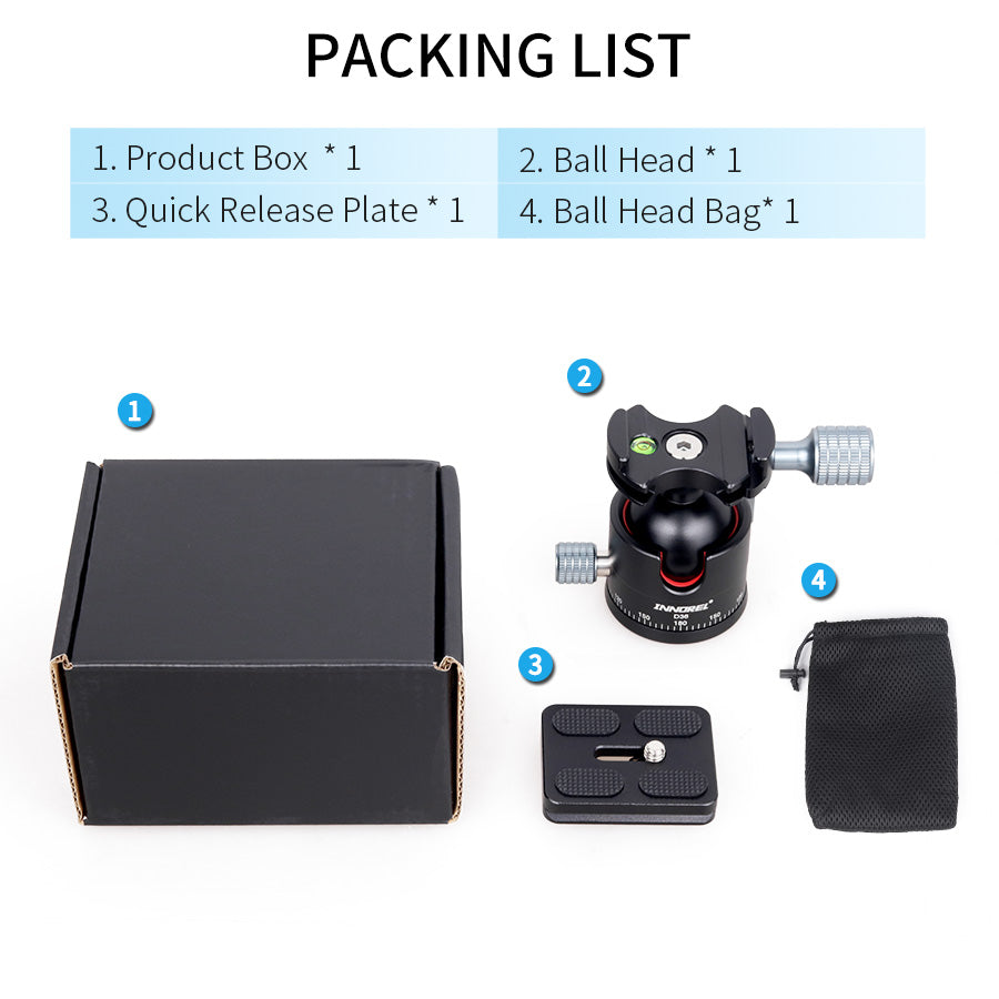 D36 Low Profile Ball Head 36mm