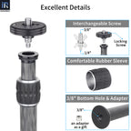 ER222C comes with 1/4"&3/8" screws, threaded holes, and conversion screws