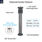 Colonne centrale de trépied en fibre de carbone 10 couches universelle INNOREL ER252C/ER282C/ER322C