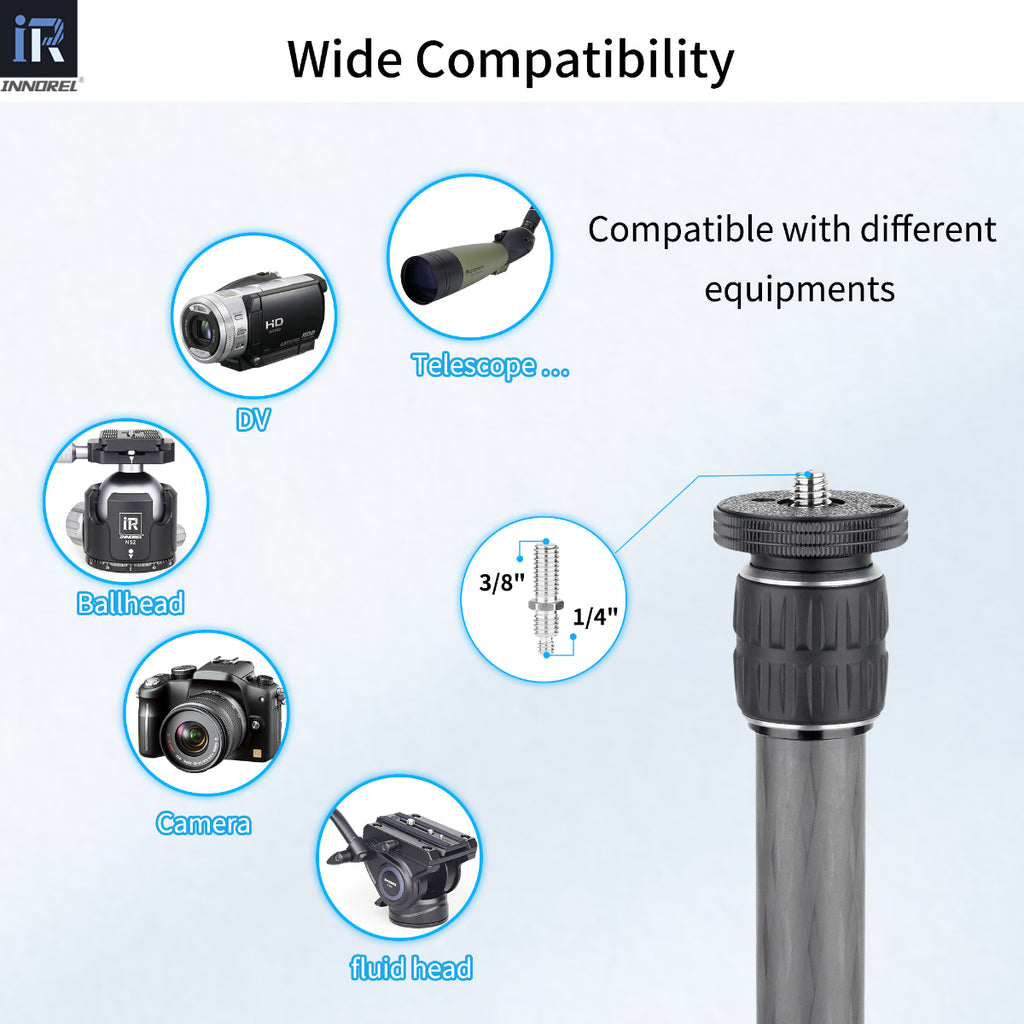 INNOREL ER322C center column wide compatibility with DV talescope ballhead camera fluid head etc