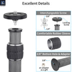 INNOREL ER322C column features interchangeable screw locking with comfortable rubber sleeve includes 3/8" bottom hole and adapter for versatile mounting options