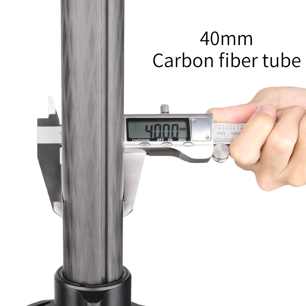 INNOREL ER40C 40mm carbon fiber center column tubes 10-layer construction 30kg load capacity for heavy duty tripod systems