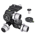 Aluminum Alloy 3 Way Geared Tripod Head INNOREL GR5