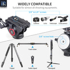 H80 with 3/8" & 1/4" screw,suitable for almost all shooting equipments