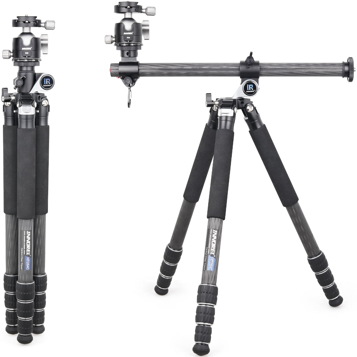 HT284C camera tripod with E40 ballhead for DSLR and video cameras