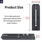 INNOREL 160mm Long Quick Release Plate size 160mm long 50mm width 