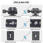 B36N ballhead features all-metal construction for durability CNC processing for smooth operation and high-quality rubber mats