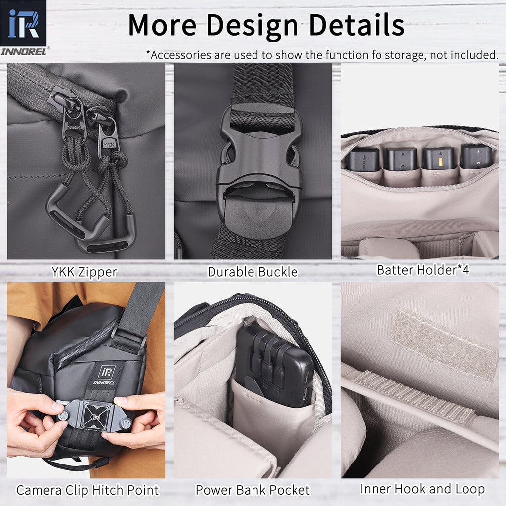 Design details and materials of CB0611 camera bag