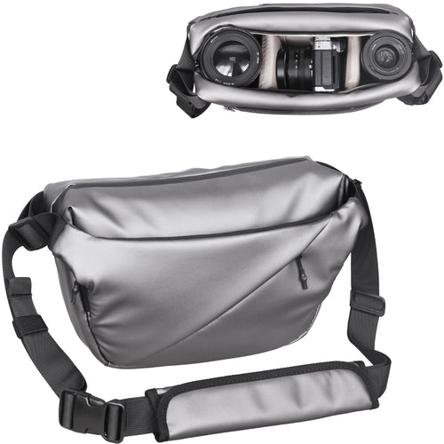 6L Silver Camera Sling Bag with Tripod Holder INNOREL CB0635