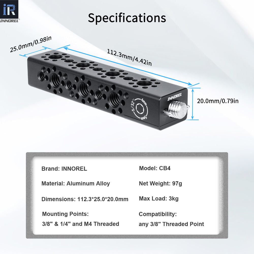 CB4 cheese handle specifications including 97g net weight 3kg load