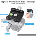 INNOREL CF50 Arca-Swiss Lever Clamp Quick Release Clamp Adapter