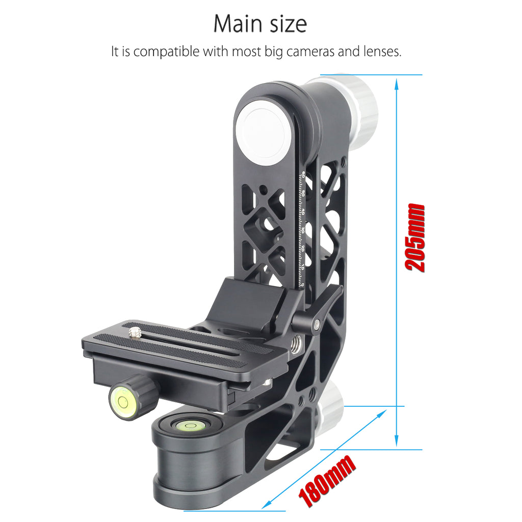 INNOREL CH5 Professional Gimbal Head Cantilever Tripod Head 360 Degree High Coverage Panoramic For Heavy Digital Camera Lens