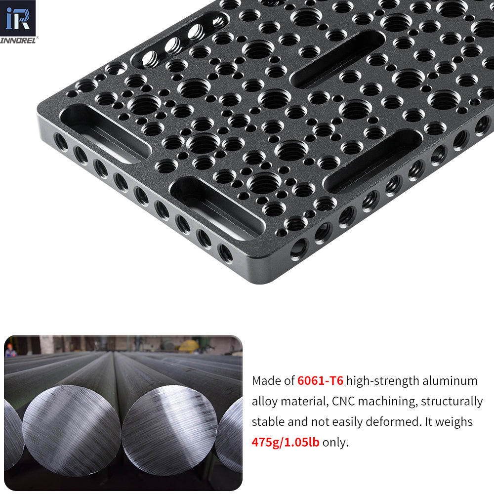 INNOREL CP3010 cheese plate made of 6061-T6 high-strength aluminum
alloy material CNC machining which is structurally stable and not easily deformed
