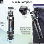 INNOREL D28 compact mini tripod features 2 expansion holes which can add attachment such as magic arm freely