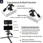 INNOREL D30 with multi-function handle left or right mount smartphone clip compatible fill light ready for videos selfies and We-Media shooting