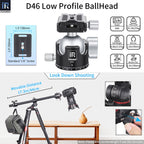 INNOREL D46 ballhead features double U notch allows vertical shooting anti-lost knobs prevent losing parts