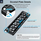 Hollow-out design reduces net weight Hollow double-sided sliding slots for front and rear sliding adjustment