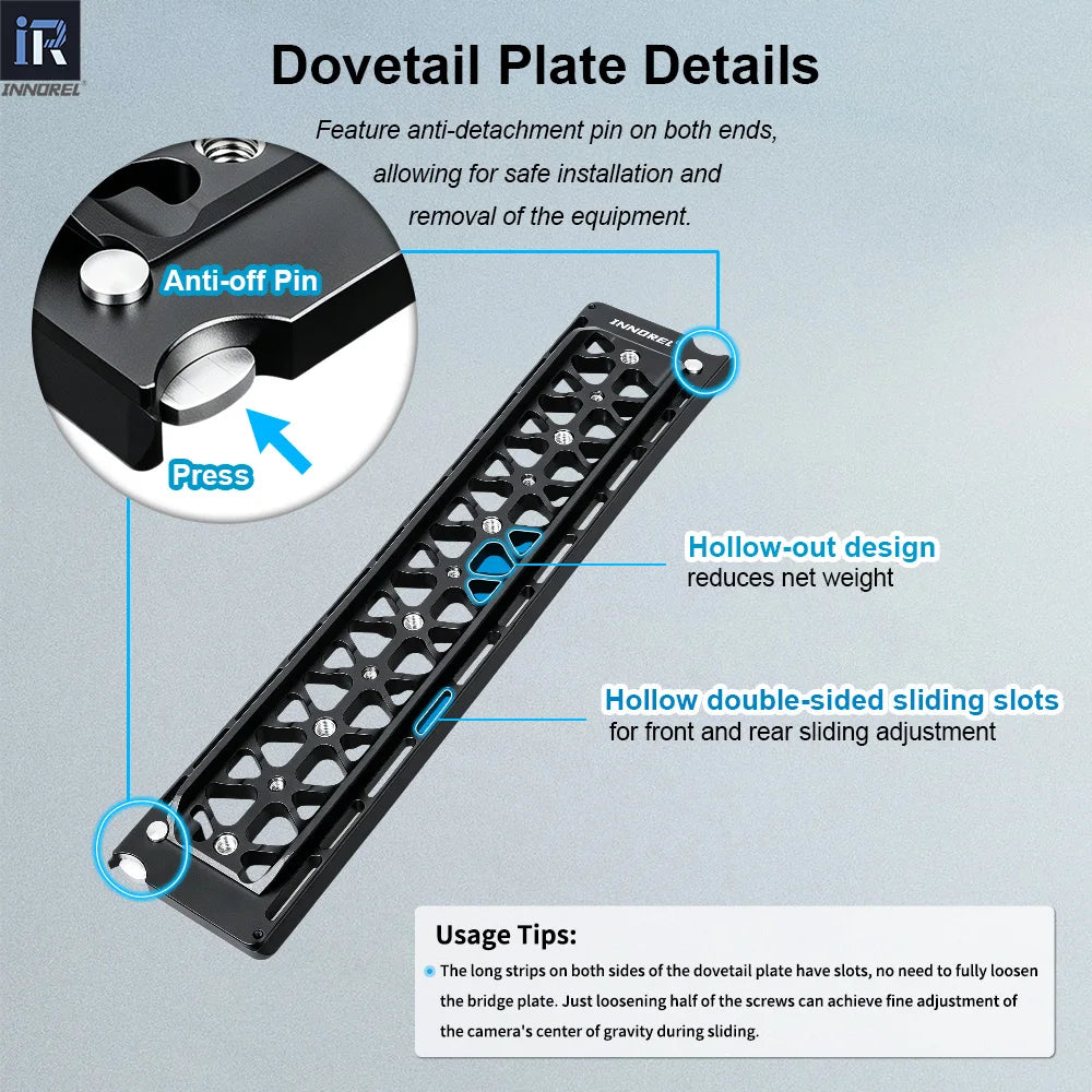 Hollow-out design reduces net weight Hollow double-sided sliding slots for front and rear sliding adjustment