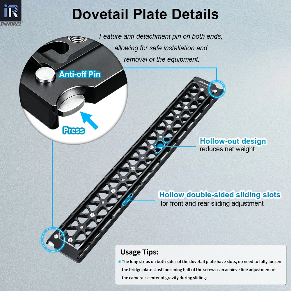 Hollow-out design reduces net weight Hollow double-sided sliding slots for front and rear sliding adjustment