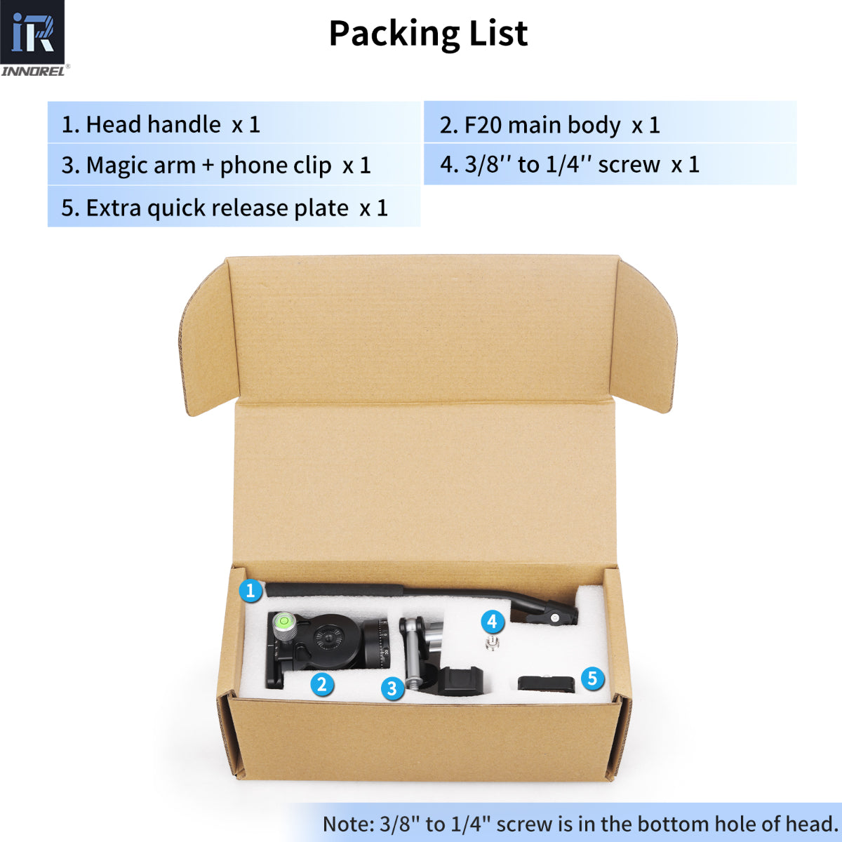 Mini Pan Metal Camera Tripod Fluid Head F20