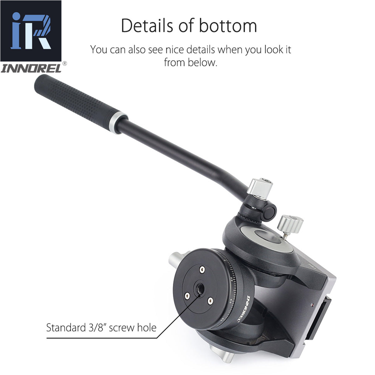 Standard 3/8" screw hole