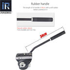 length of its handle is 34cm with a soft rubber sleeve covered on it