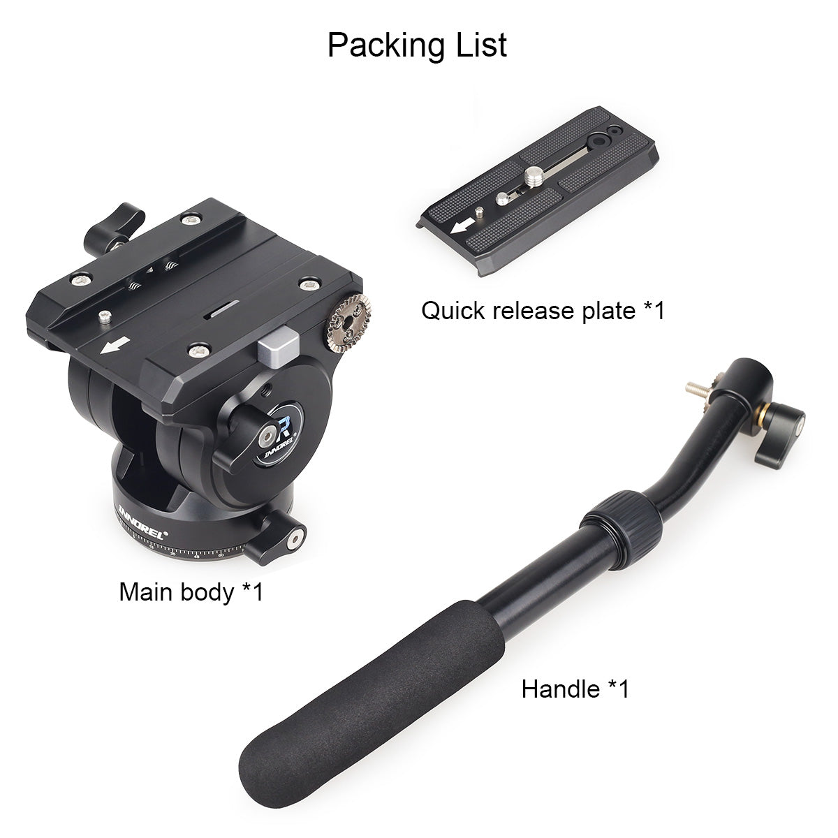 Quick release plate *1 Main body *1 Handle *1