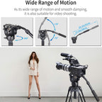 As its wide range of motion and smooth damping it is also suitable for video shooting