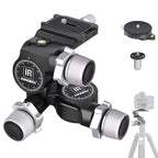 Aluminum Alloy 3 Way Geared Tripod Head INNOREL GR5