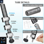 INNOREL GT254CF camera tripod with 10-layer carbon fiber tubes