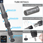 INNOREL GT284C is equipped with interchangeable screw-in rubber spikes and stainless steel spikes