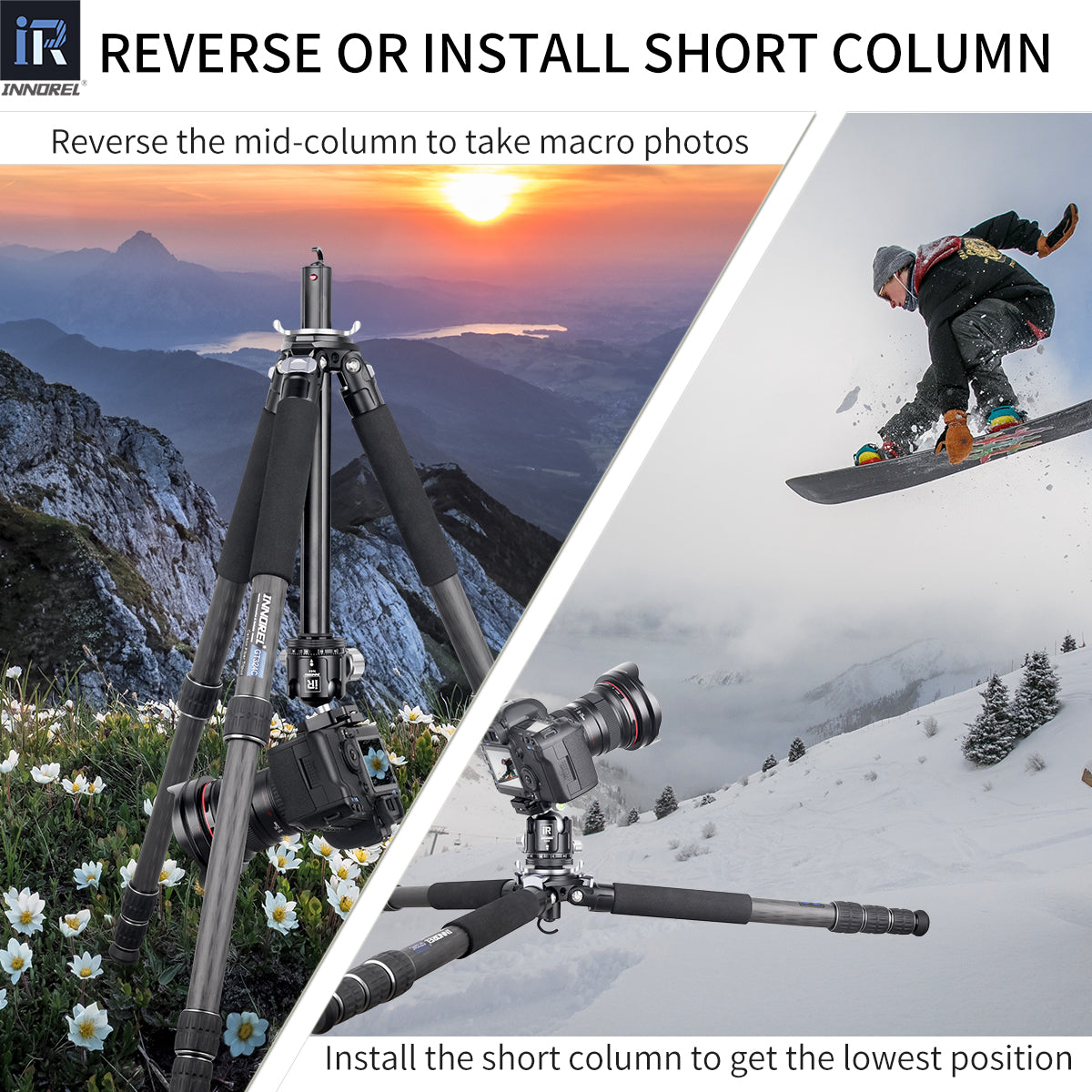 Carbon Fiber Tripod with Special-Shaped Column GT324C