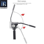 This fluid head has a big range of motion pitched between-70° to +90°