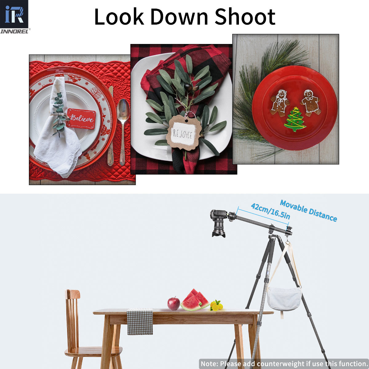 INNOREL HT284C tripod look down shoot