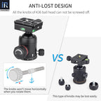 INNOREL K36/K44 36mm/44mm Professional Tripod Ball Head Aluminum Panoramic Arca Swiss Structure